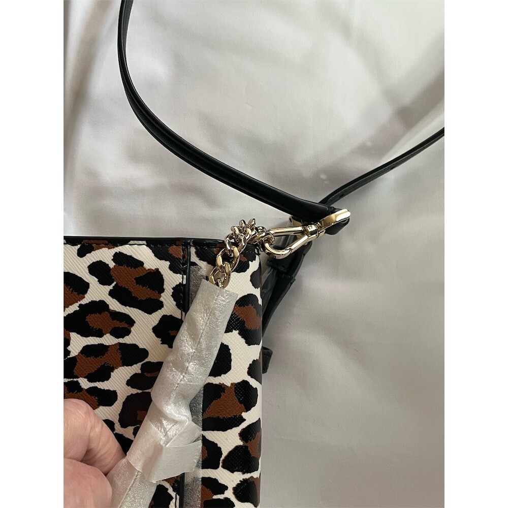SOLD 
Kate Spade New York Madison Small Flap Crossbody Bag Black Leopard Print - Picture 3 of 10